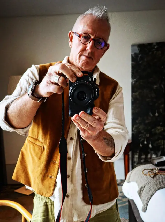 Telford Vice, mirror portrait with a camera